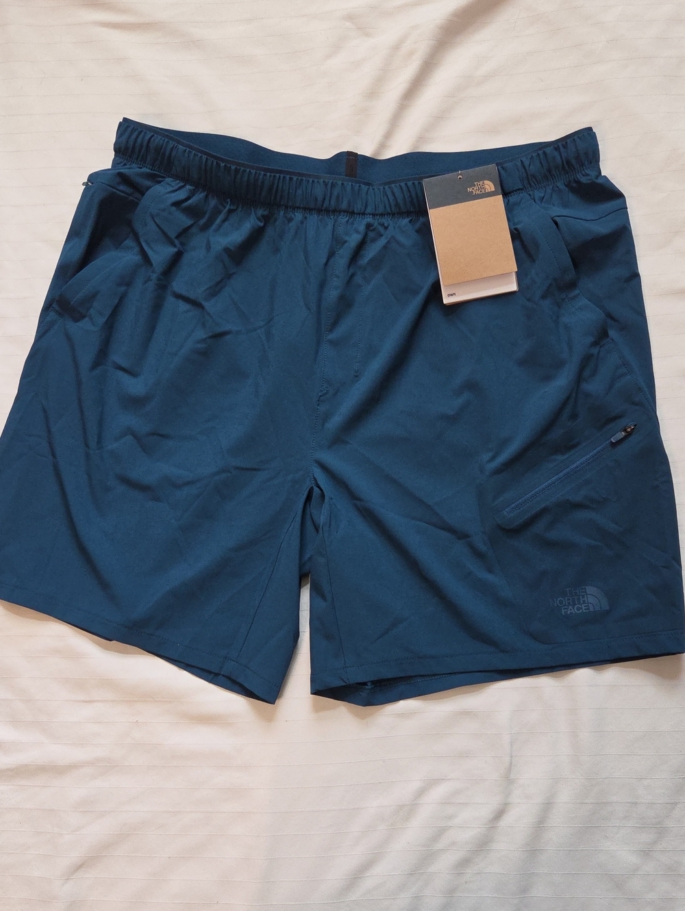 NWT The North Face Durable Water Repellent  Men’s Blue Active Shorts Sz L